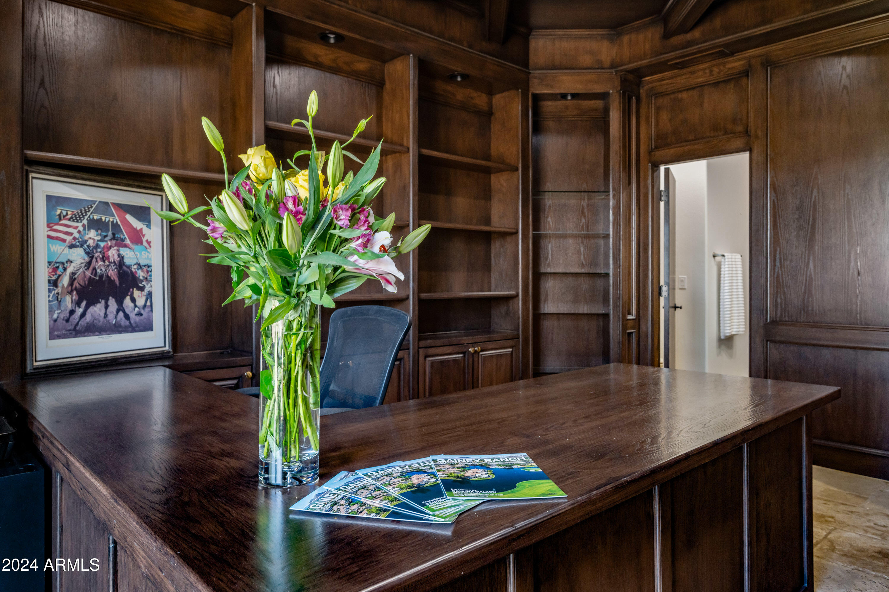 7323 East Gainey Ranch Road, Unit 4 Scottsdale, AZ 85258 - Photo 27 of 67 Fabulous Custom Built-in Paneling