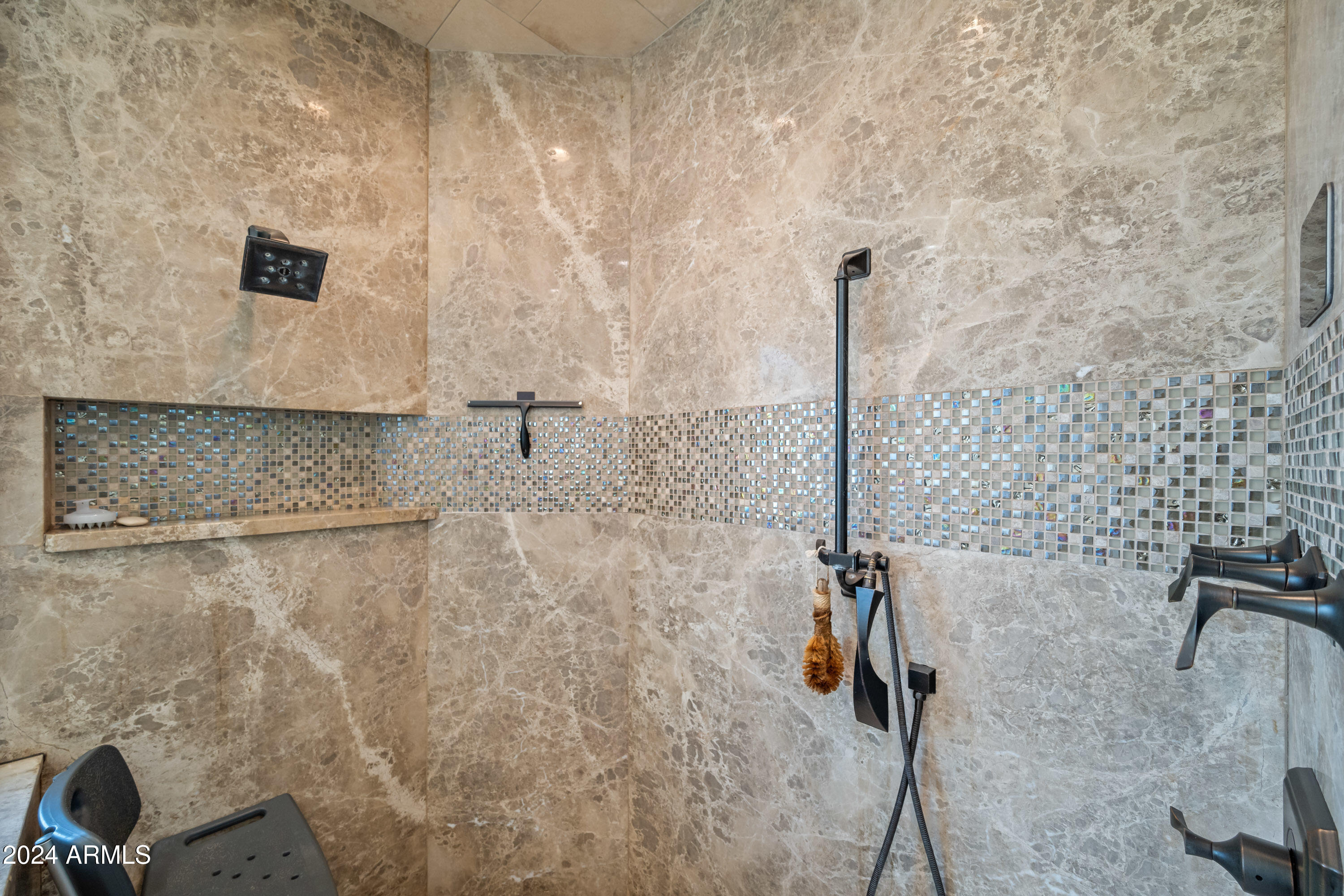 7323 East Gainey Ranch Road, Unit 4 Scottsdale, AZ 85258 - Photo 37 of 67 Large Walk-in Master Shower