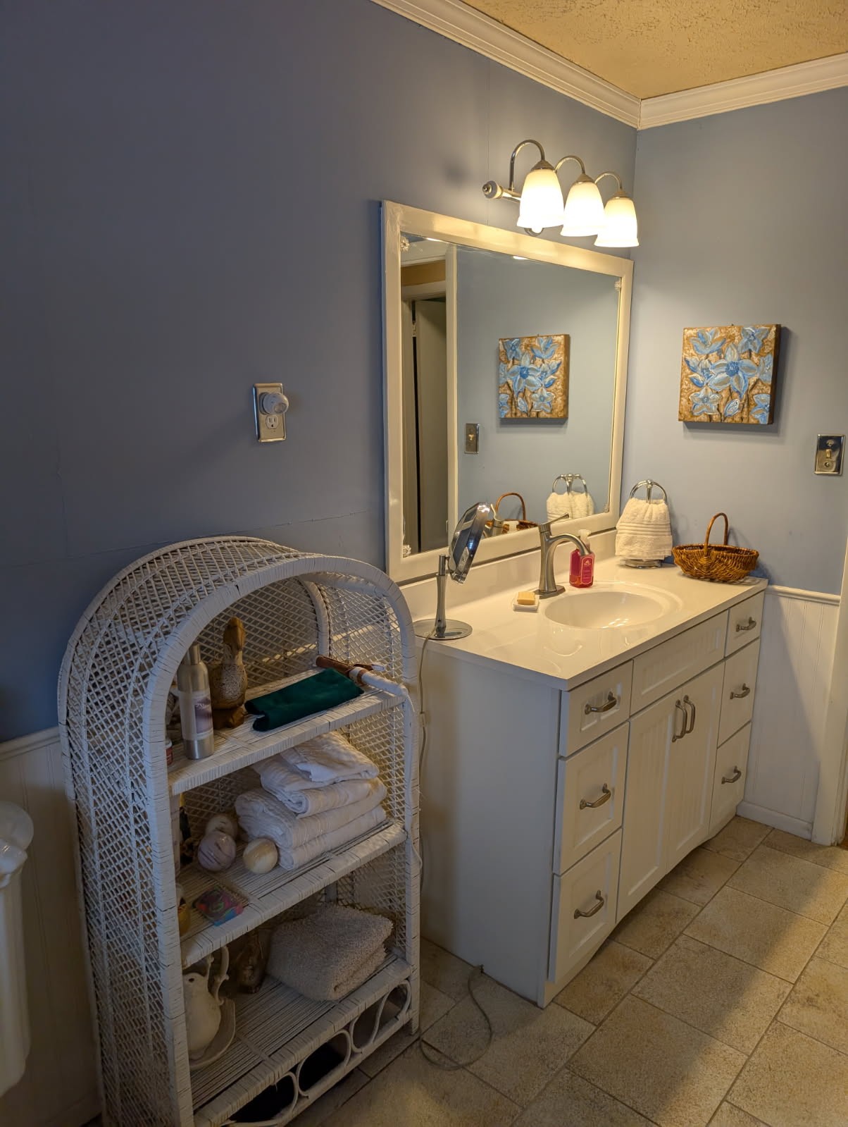 1360 Harris Hollow Road Charlotte, TN 37036 - Photo 12 of 18 a bathroom with a double vanity sink mirror and