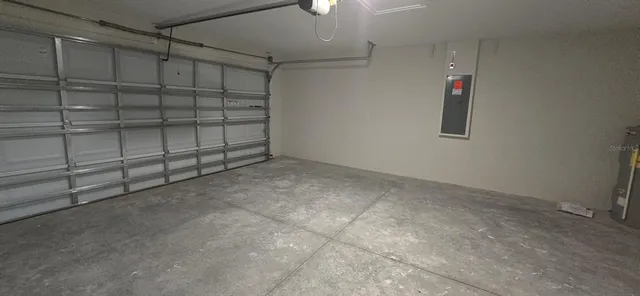 a view of a garage