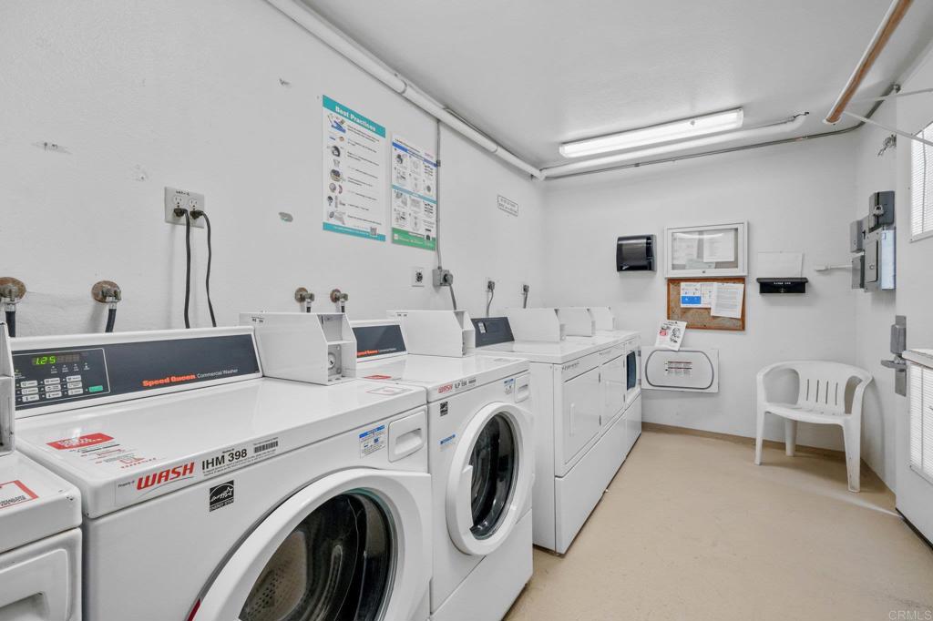 4891 Collwood Boulevard, Unit B San Diego, CA 92115 - Photo 30 of 34 a utility room with dryer and washer