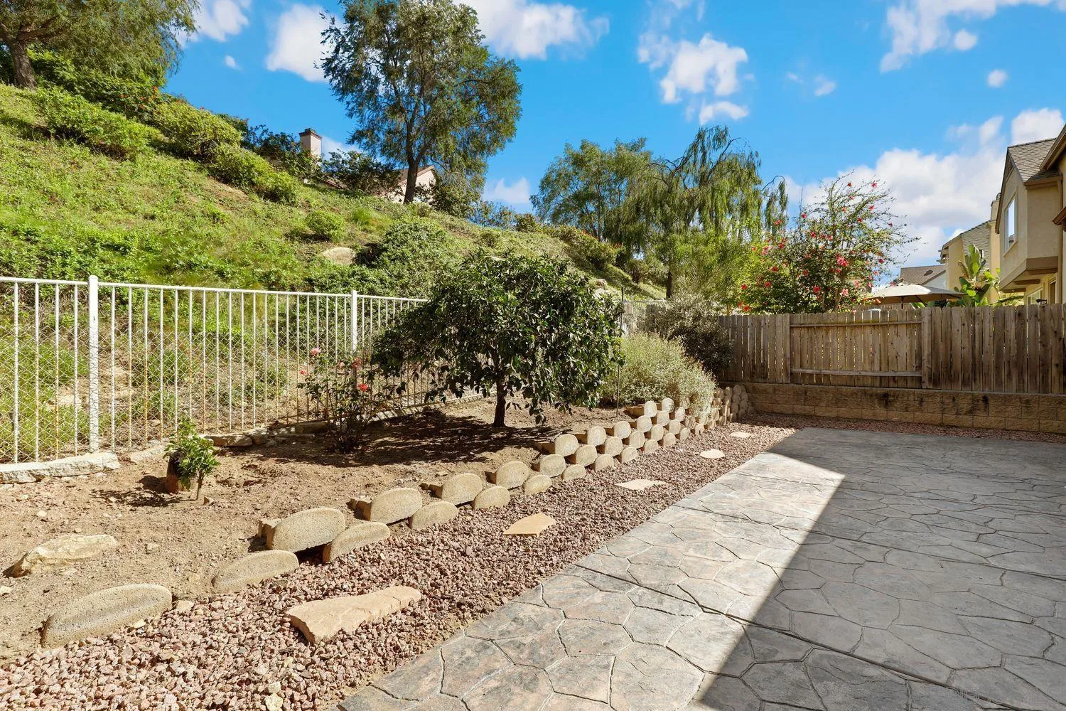 554 Poets Square Fallbrook, CA 92028 - Photo 26 of 28 a view of a yard with plants and large trees