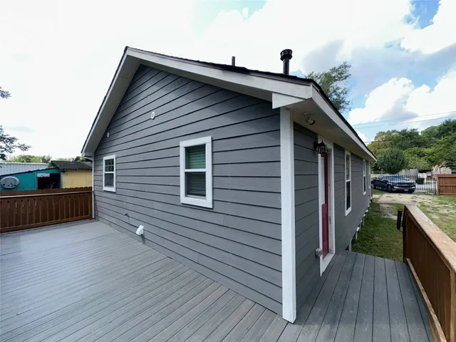 a view of outdoor space and deck