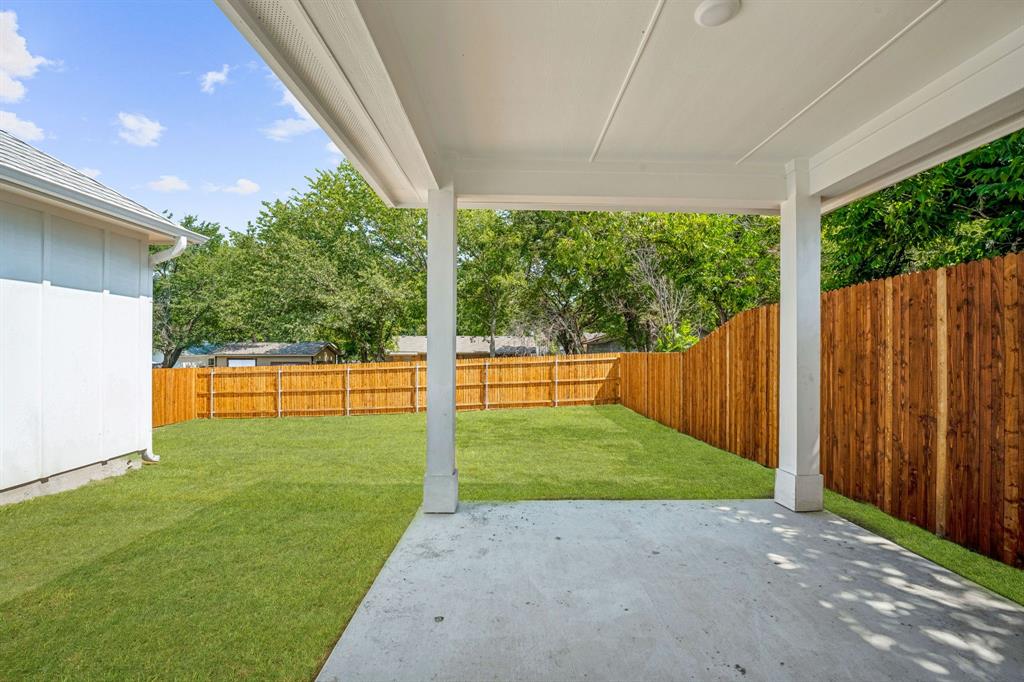 122 John Street Aledo, TX 76008 - Photo 22 of 33 a view of backyard with swimming pool