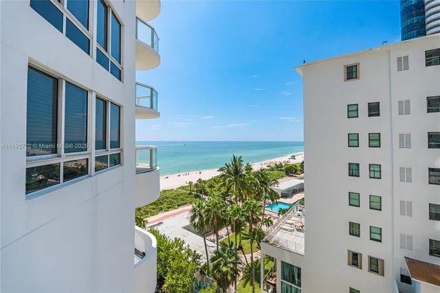 a view of a hallway with closet