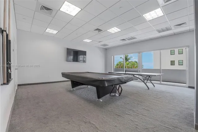 a room with furniture and a table