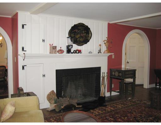 22 Normandie Road Dover, MA 02030 - Photo 4 of 11 a living room with furniture a fireplace and a potted plant
