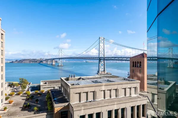 a view of a balcony with an outdoor space