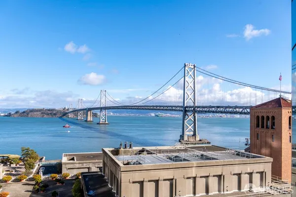a view of a balcony with an outdoor space