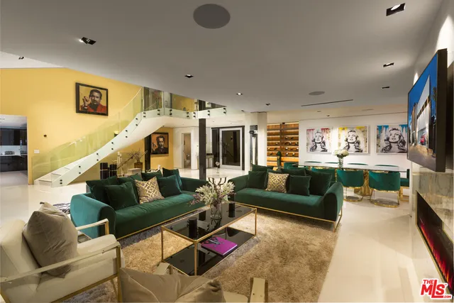 a room with furniture and window