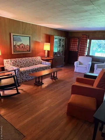 a view of yard with outdoor seating