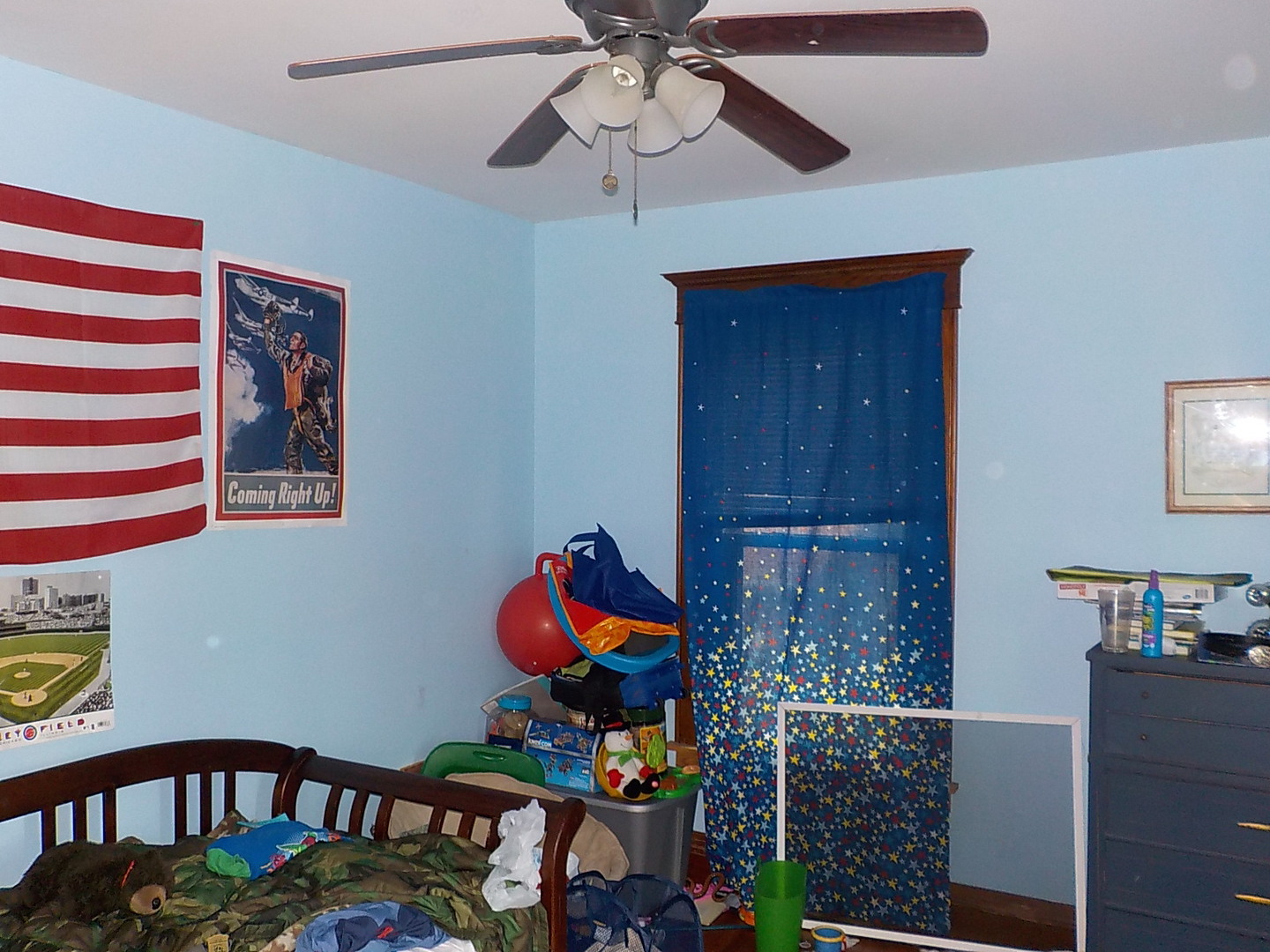 105 Main Street Kings, IL 61068 - Photo 13 of 19 a bedroom with furniture and wooden floor