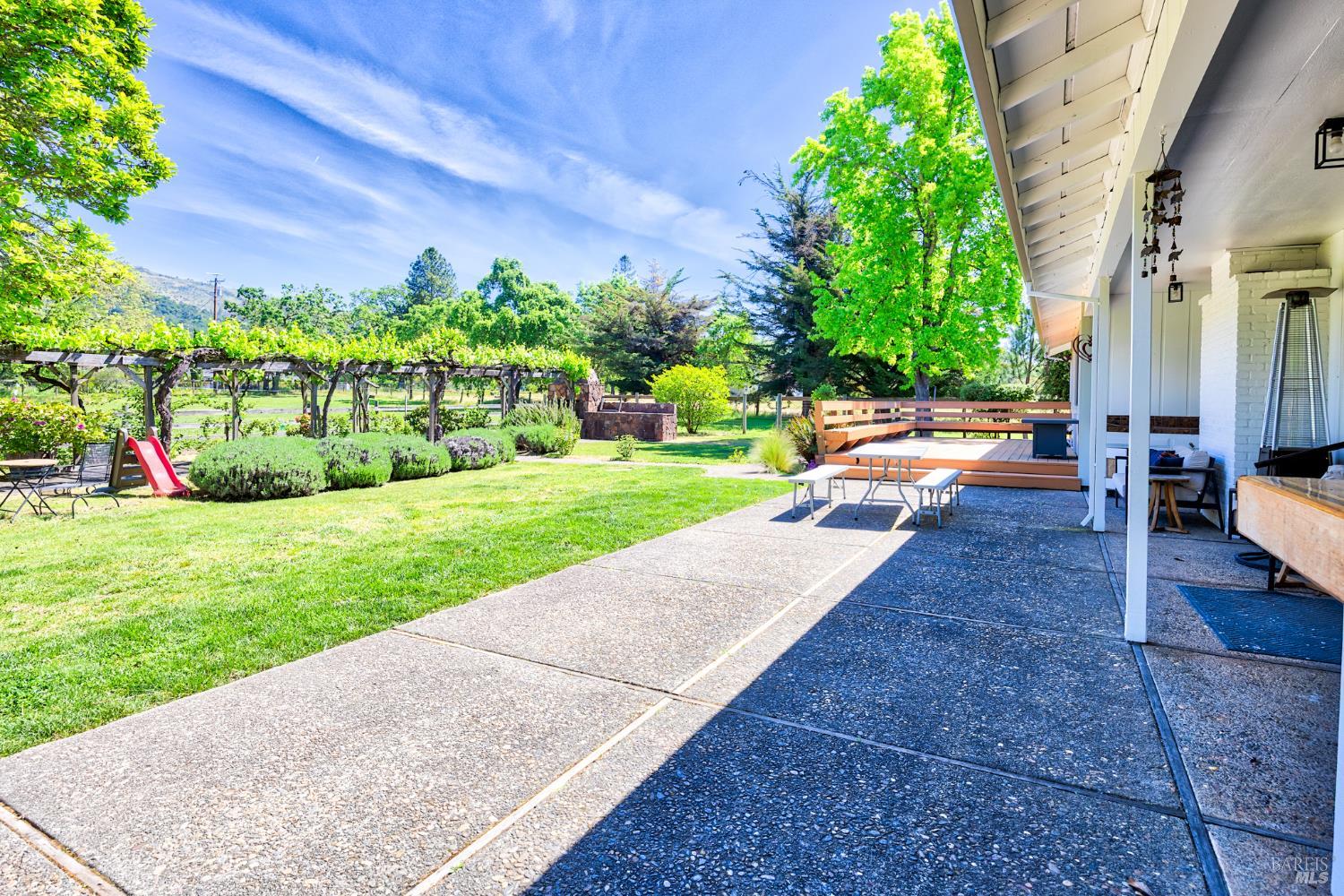 6282 Melita Road Santa Rosa, CA 95409 - Photo 37 of 55 a view of yard with swimming pool and green space