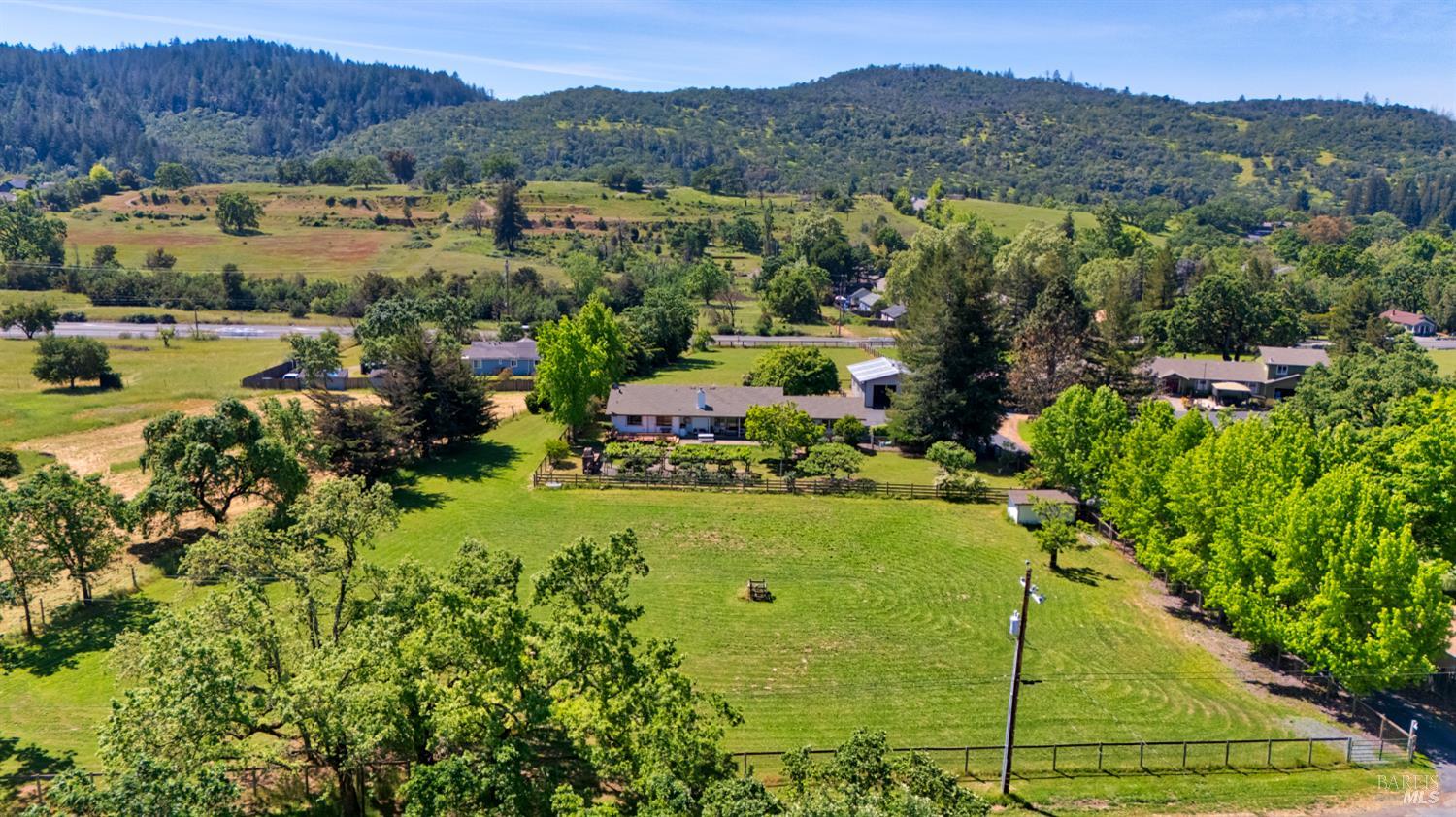 6282 Melita Road Santa Rosa, CA 95409 - Photo 51 of 55 a view of a garden with mountains in the background