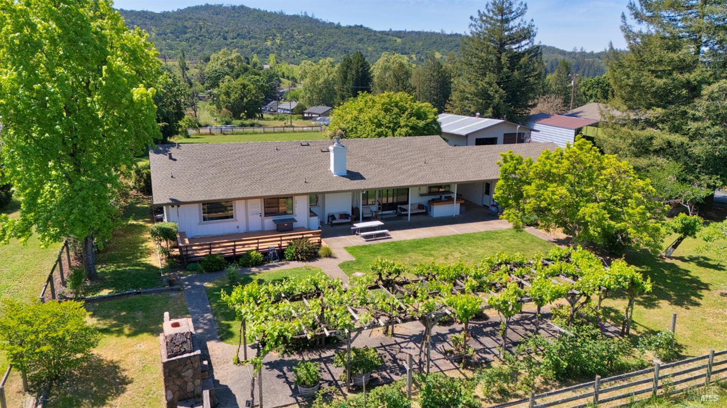 6282 Melita Road Santa Rosa, CA 95409 - Photo 54 of 55 an aerial view of a house with a garden