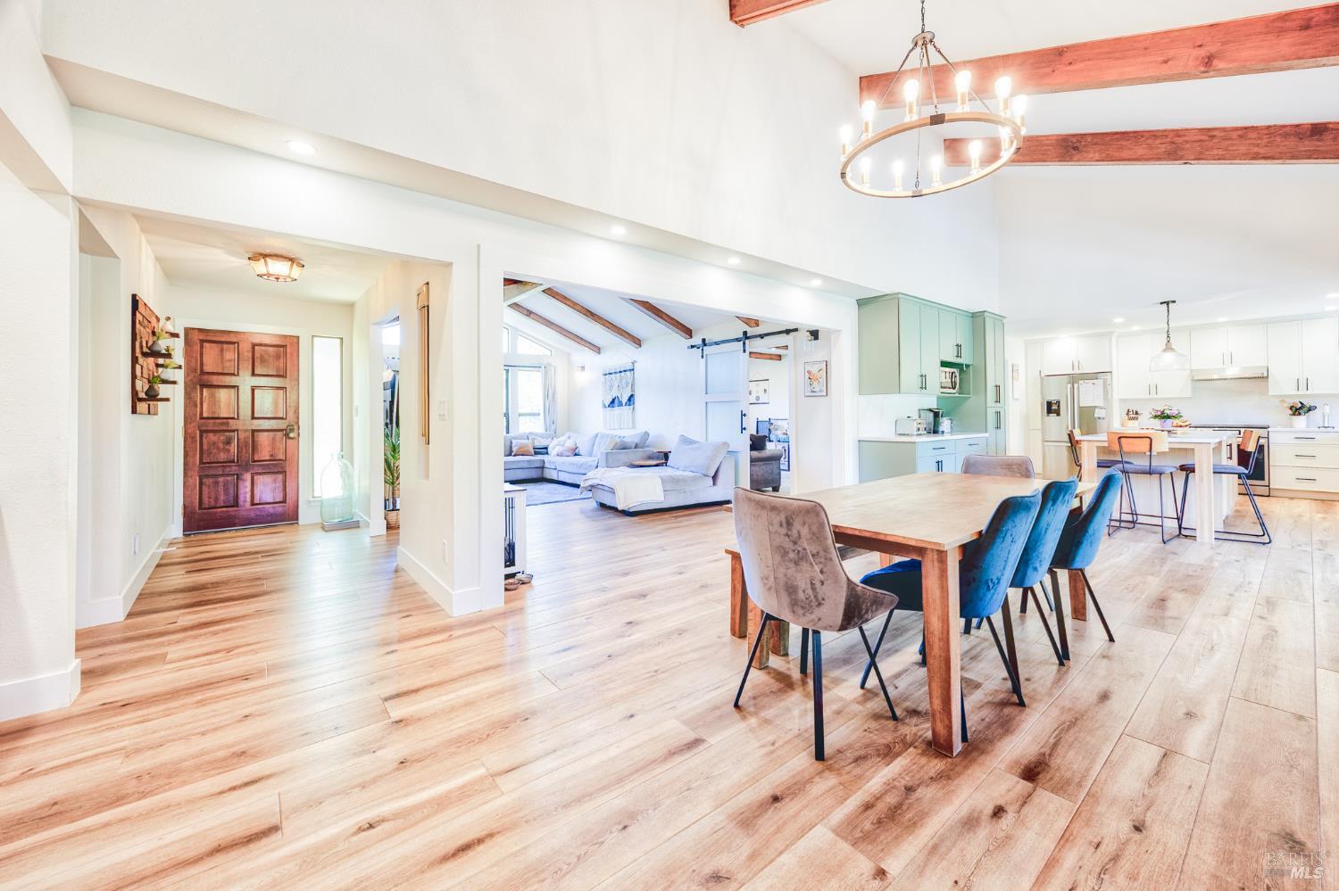 6282 Melita Road Santa Rosa, CA 95409 - Photo 7 of 55 a view of a dining room with furniture and wooden floor