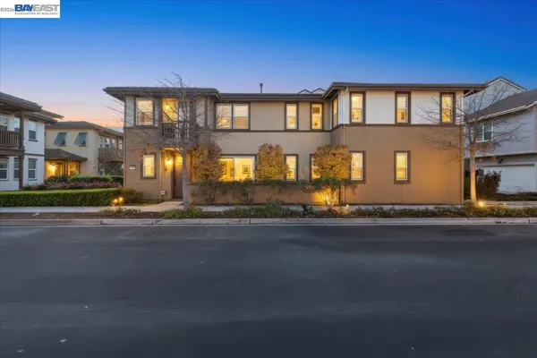a front view of a house