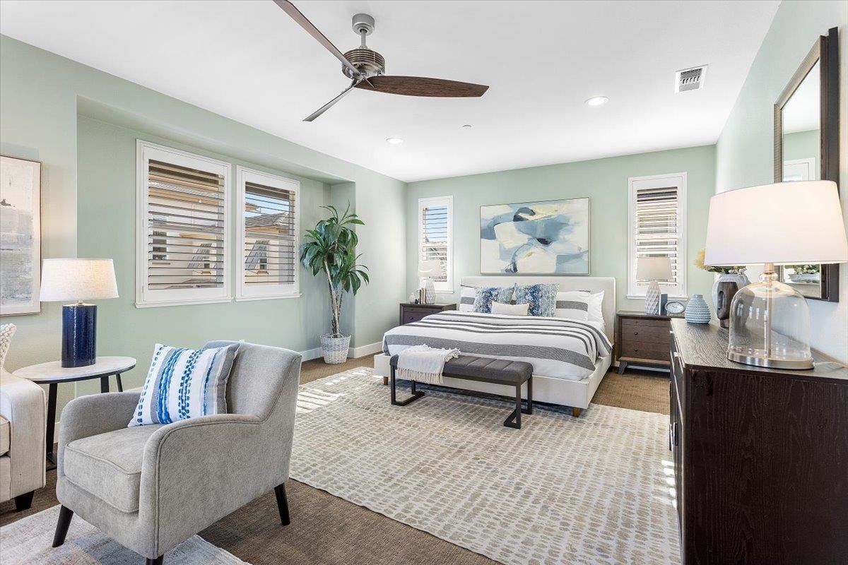 406 Mosley Avenue Alameda, CA 94501 - Photo 30 of 60 a bedroom with a bed couch and window