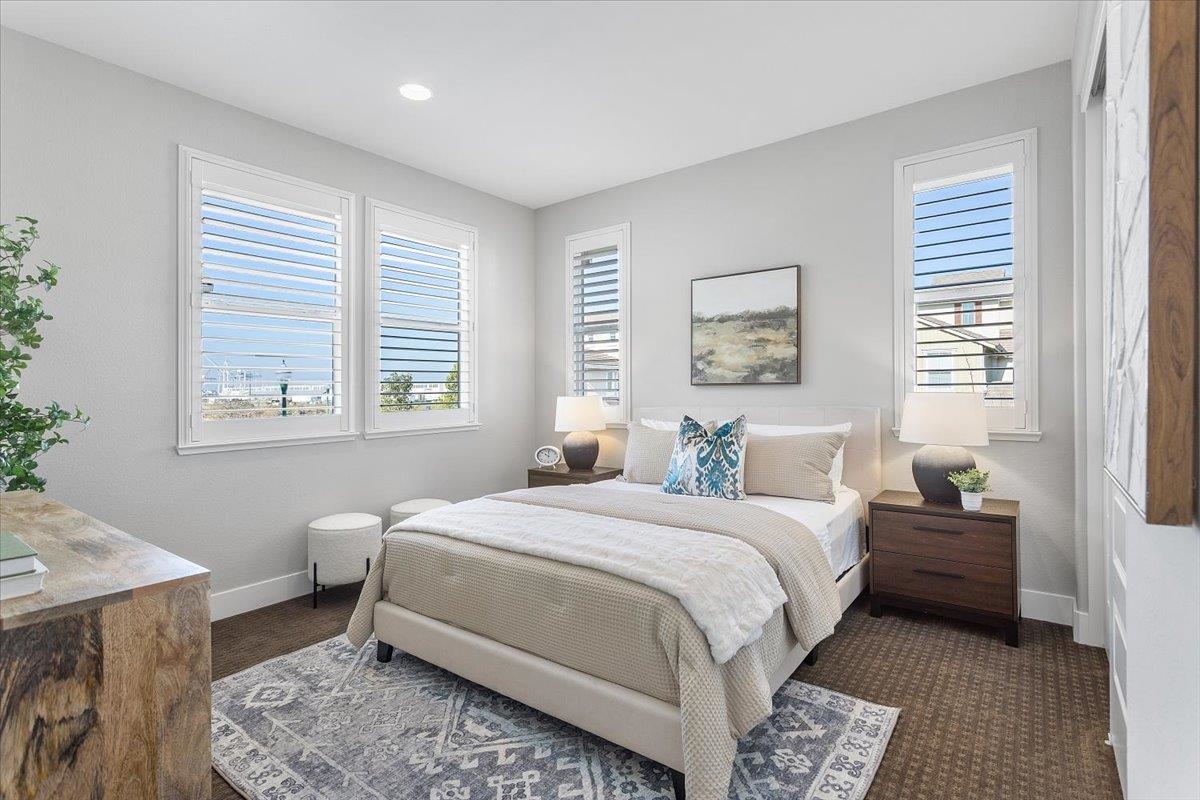 406 Mosley Avenue Alameda, CA 94501 - Photo 45 of 60 a bedroom with a bed and a window
