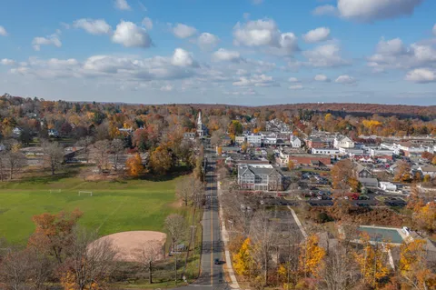 a view of a backyard with table and chairs with wooden fence and plants