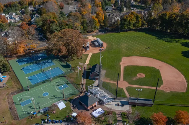 a view of a building with garden
