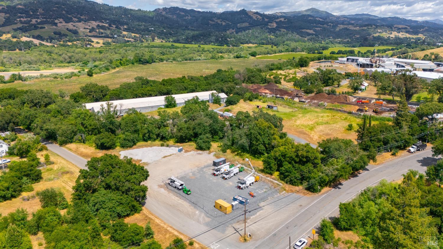 27101 Chrome Iron Road Cloverdale, CA 95425 - Photo 18 of 21 an aerial view of residential houses with outdoor space and river