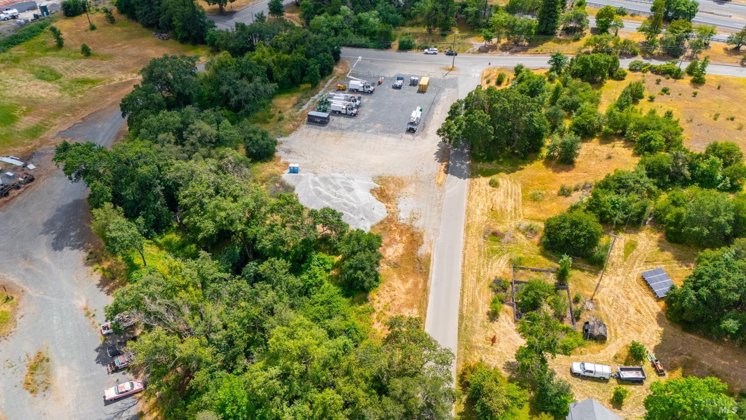 27101 Chrome Iron Road Cloverdale, CA 95425 - Photo 10 of 21 an aerial view of residential house with outdoor space