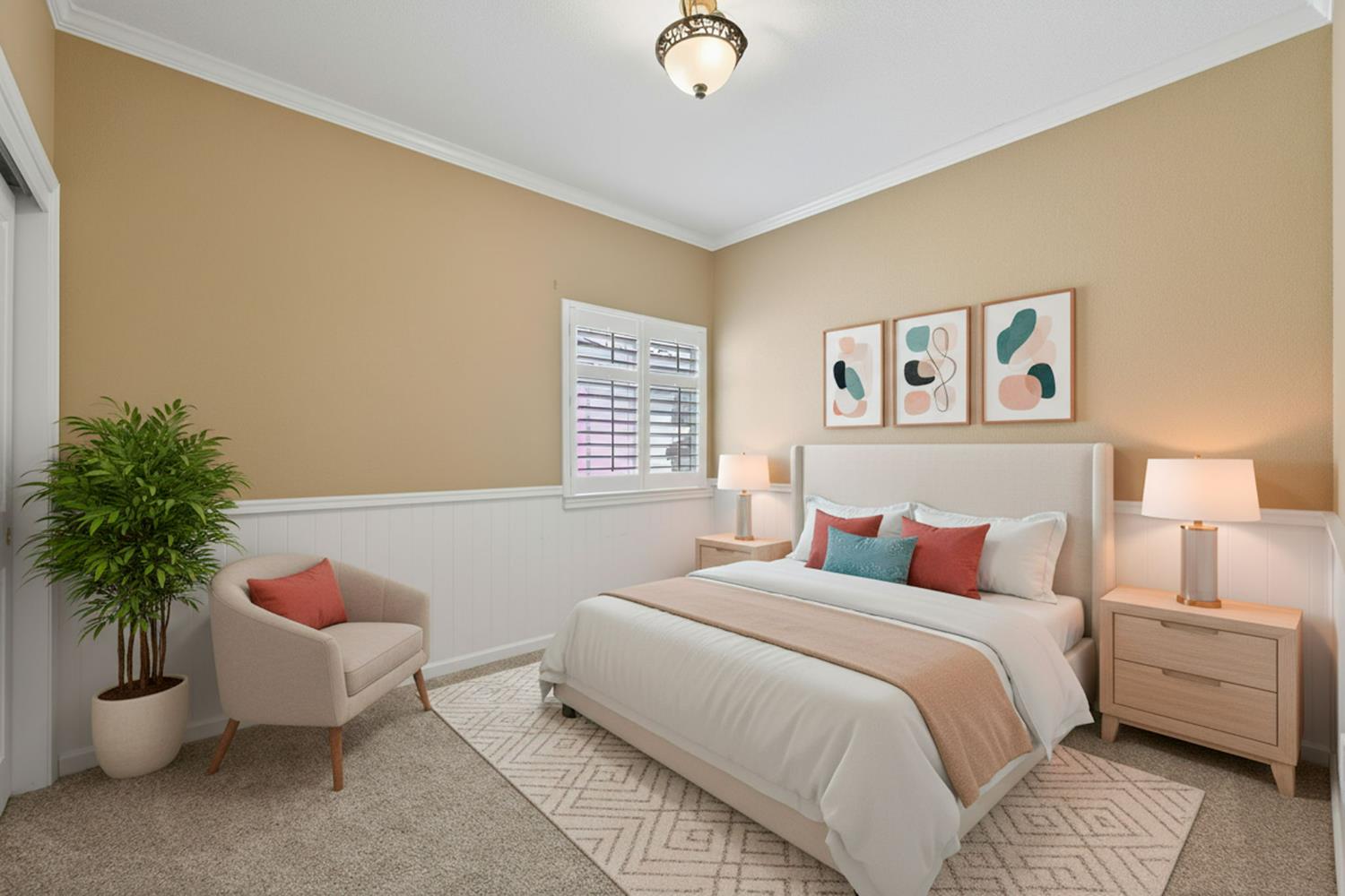 1716 Presidio Way Plumas Lake, CA 95961 - Photo 28 of 43 a bedroom with a bed and a couch