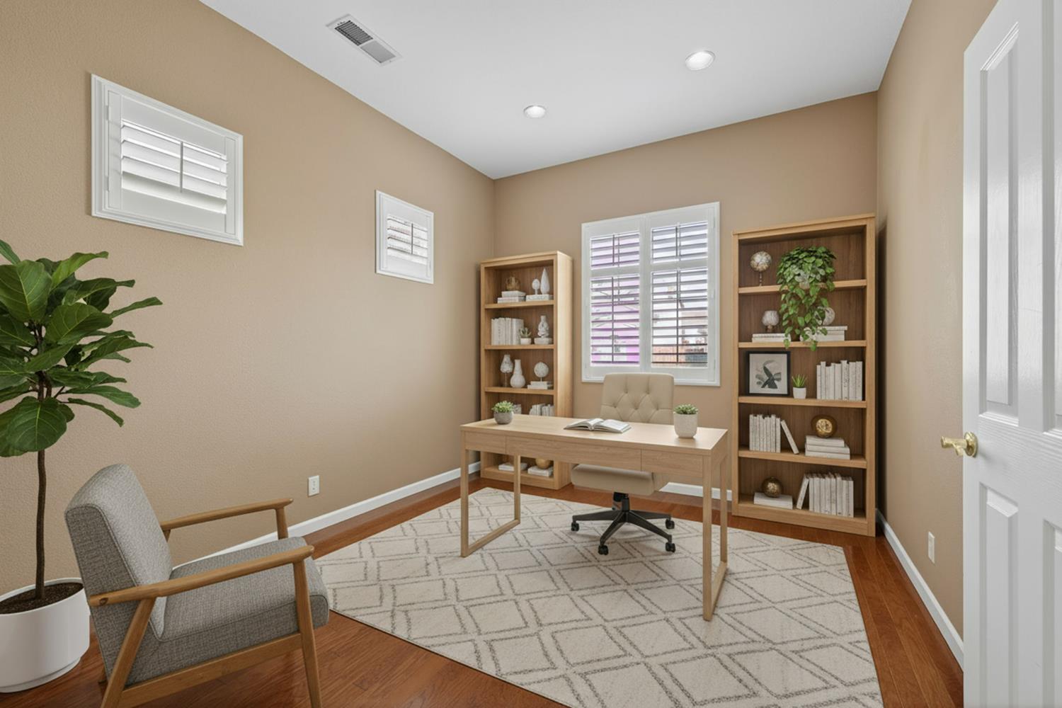 1716 Presidio Way Plumas Lake, CA 95961 - Photo 9 of 43 a view of a workspace with furniture and a window