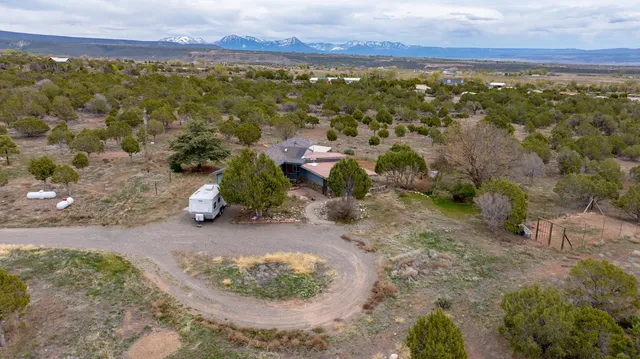 a view of a lake with mountains in the background