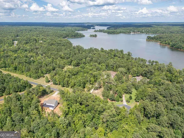 a view of lake from front of building