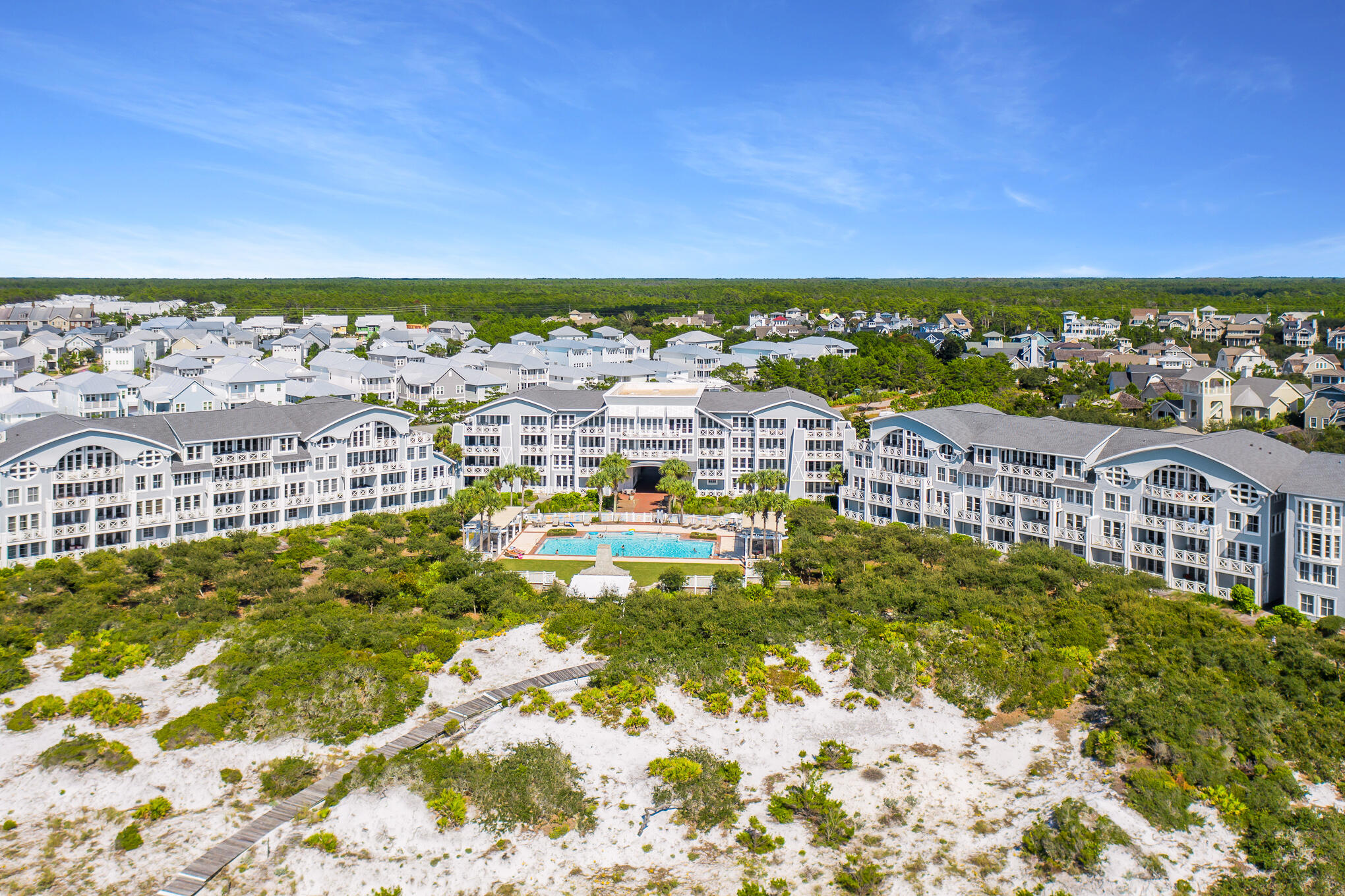 337 Bridge Lane, Unit 103B Inlet Beach, FL 32461 - Photo 33 of 37 a view of a city with tall buildings in the background