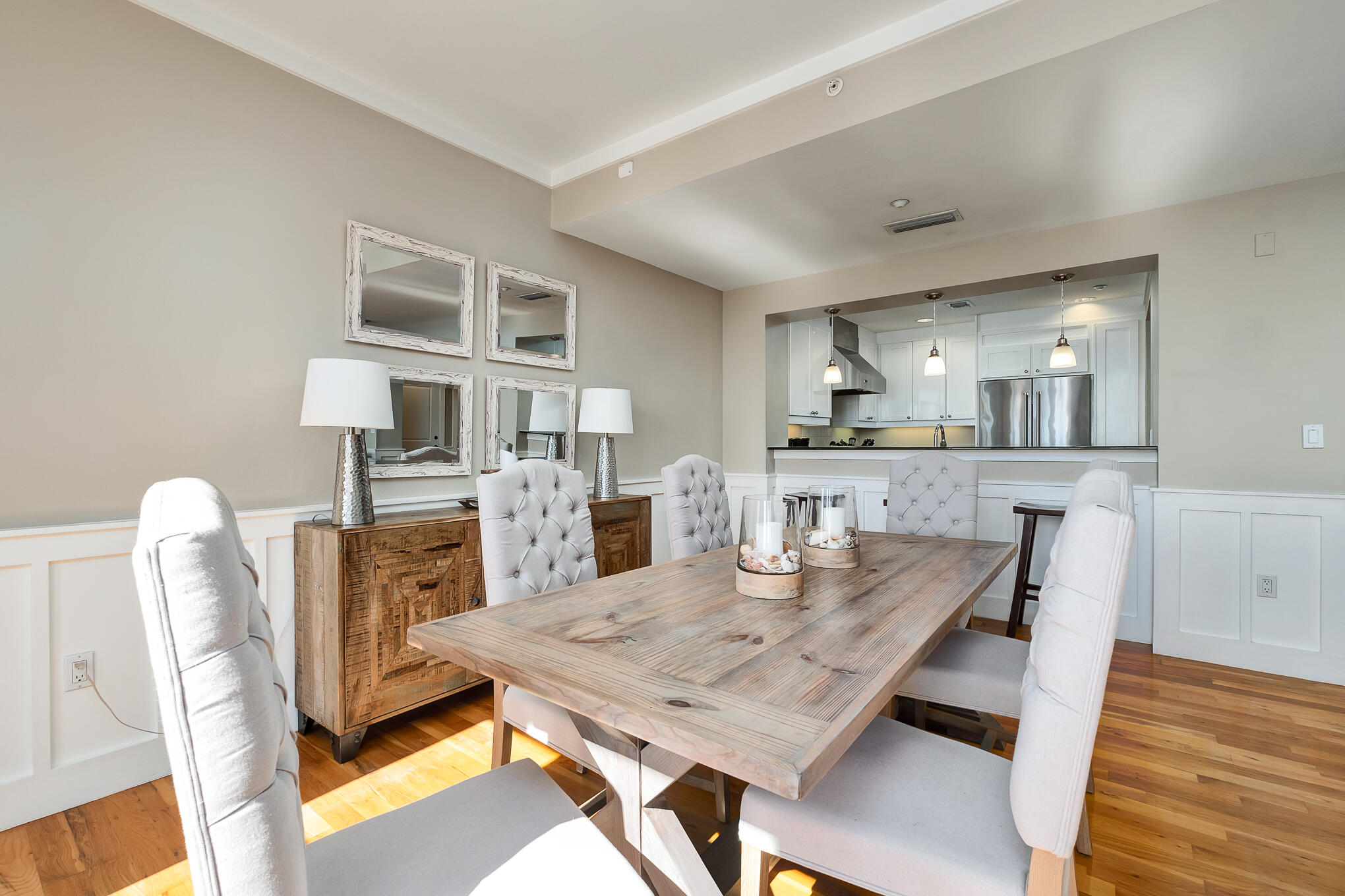 337 Bridge Lane, Unit 103B Inlet Beach, FL 32461 - Photo 8 of 37 a dining room with furniture and wooden floor