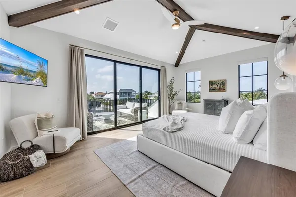 a room with furniture and wooden floor