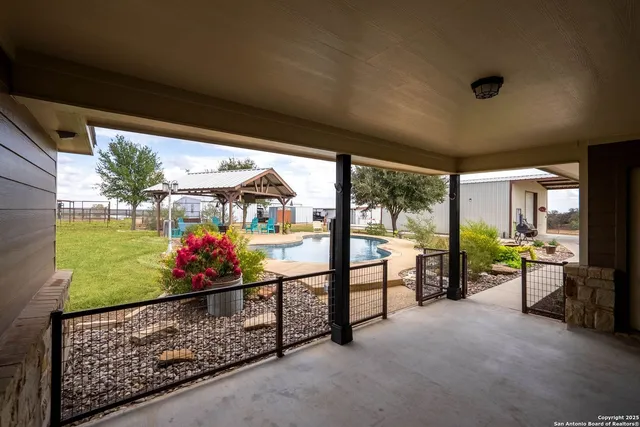 a room with furniture