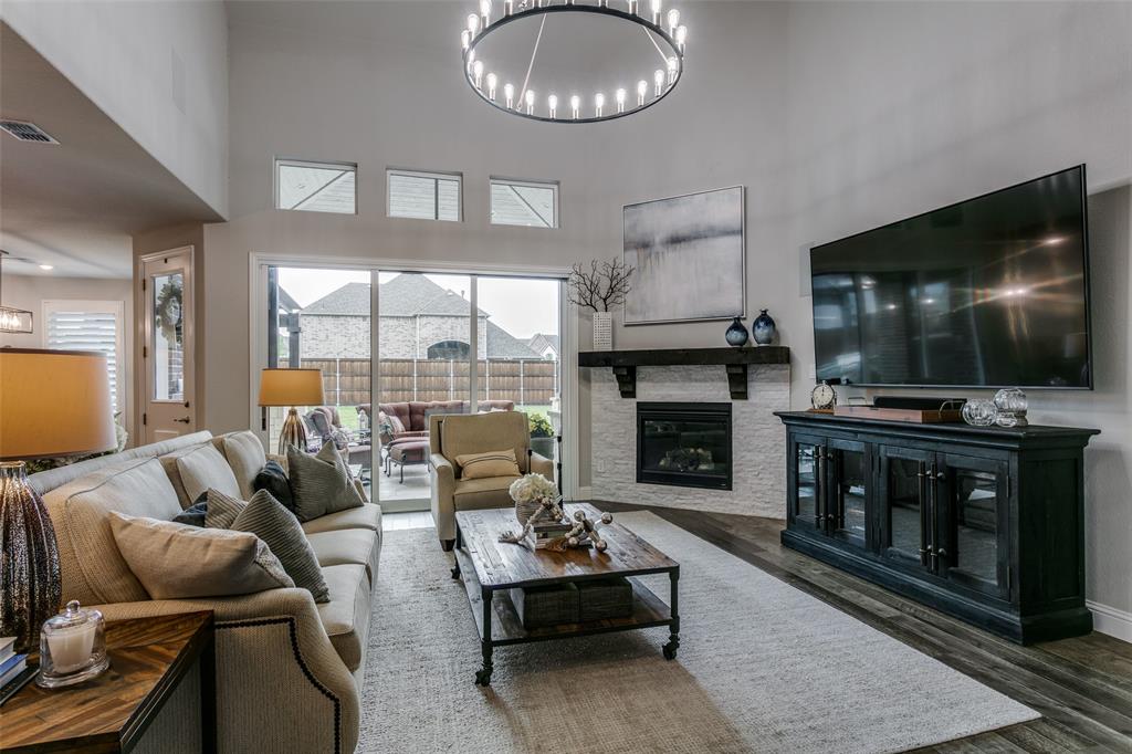 1801 Wichita Drive Prosper, TX 75078 - Photo 14 of 36 a living room with furniture and a flat screen tv