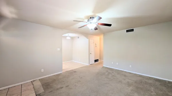 a view of an empty room