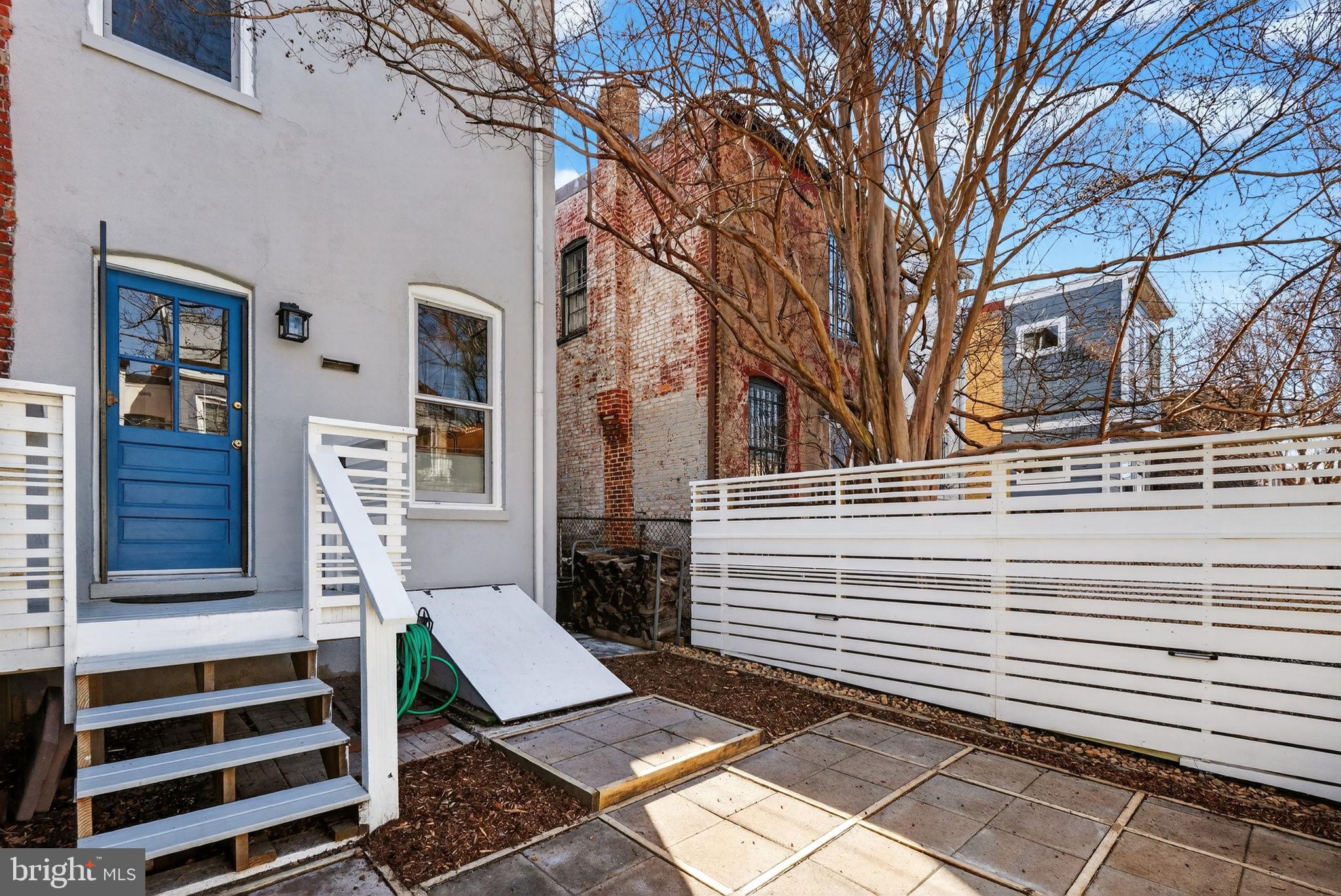 654 Acker Place Northeast Washington, DC 20002 - Photo 15 of 38 Fenced Patio off Kitchen