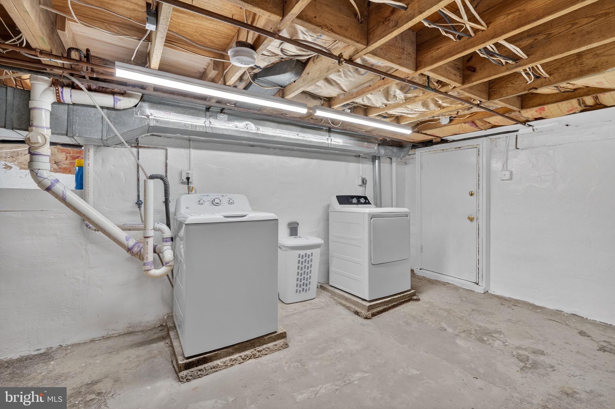 654 Acker Place Northeast Washington, DC 20002 - Photo 26 of 38 Lower Level with Laundry and Storage
