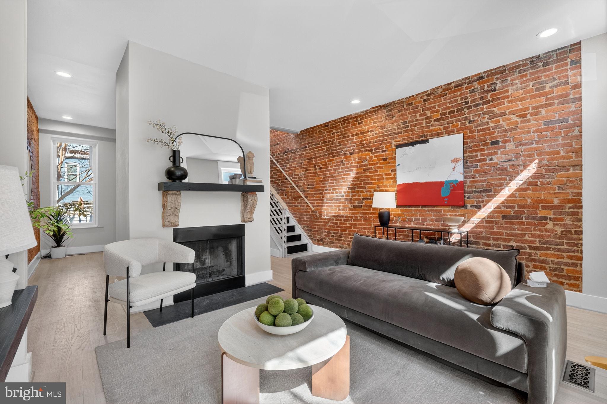 654 Acker Place Northeast Washington, DC 20002 - Photo 3 of 38 Wood Burning Fireplace