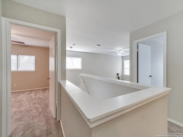 a view of kitchen and front door