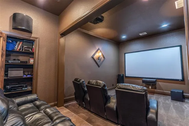 a room with furniture