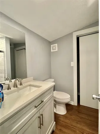 a bathroom with a sink and a toilet