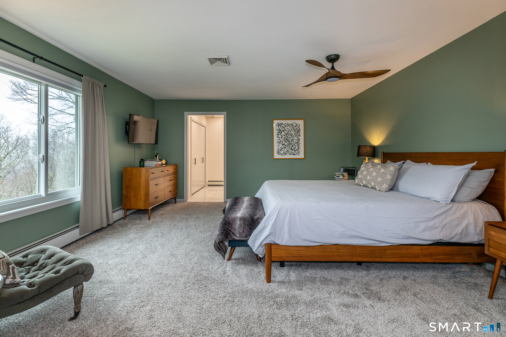 12 Silver Hill Road Sharon, CT 06069 - Photo 14 of 26 a bedroom with a bed and a window