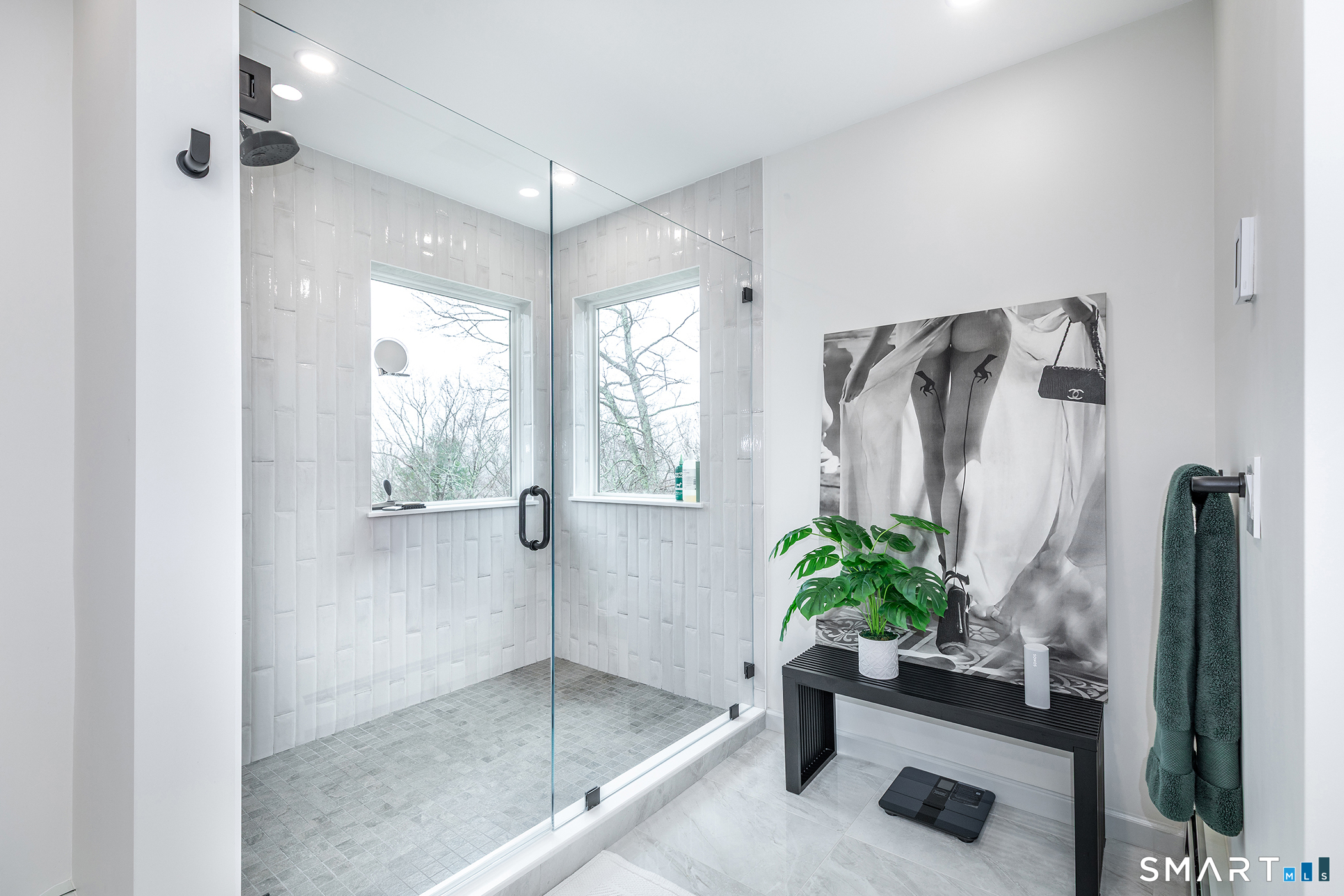 12 Silver Hill Road Sharon, CT 06069 - Photo 16 of 26 a bathroom with a glass shower door