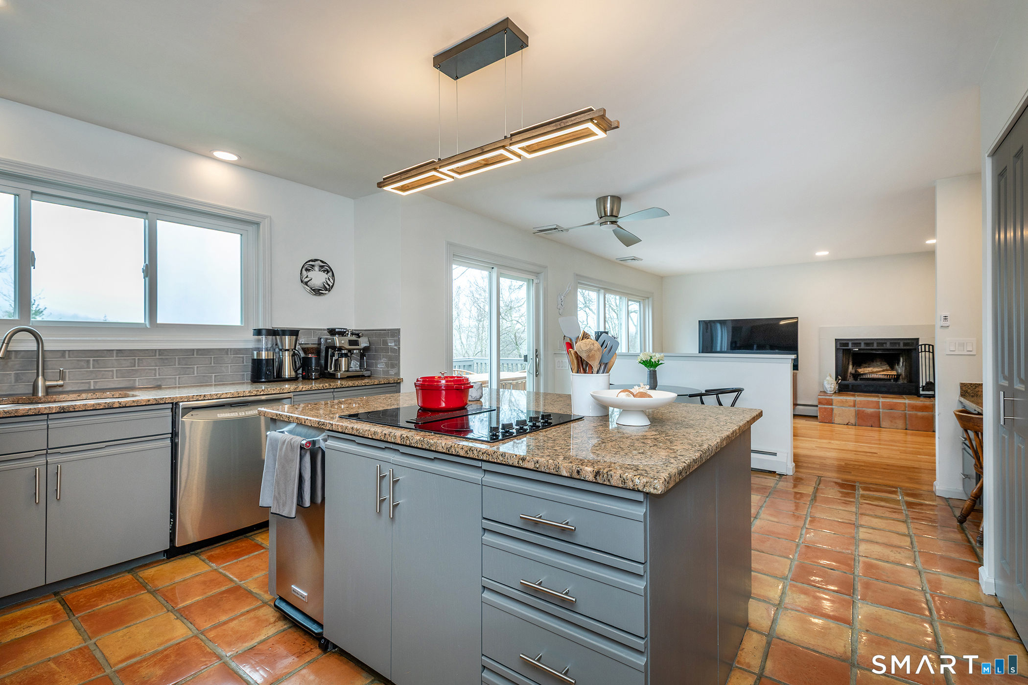 12 Silver Hill Road Sharon, CT 06069 - Photo 3 of 26 a kitchen with stainless steel appliances granite countertop a sink dishwasher stove refrigerator and cabinets