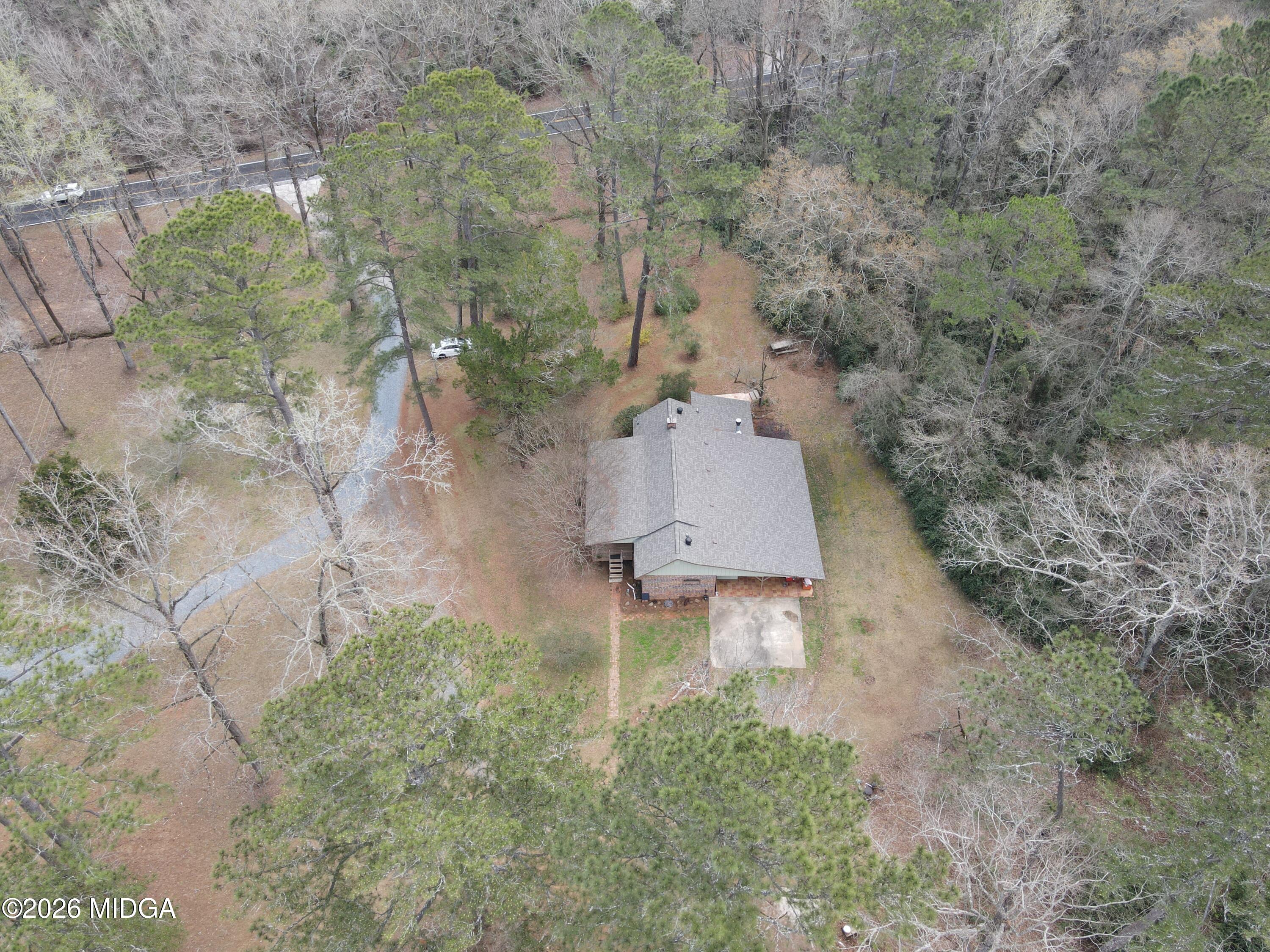 1068 Lamar Road Macon, GA 31210 - Photo 37 of 39 an aerial view of residential house with outdoor space