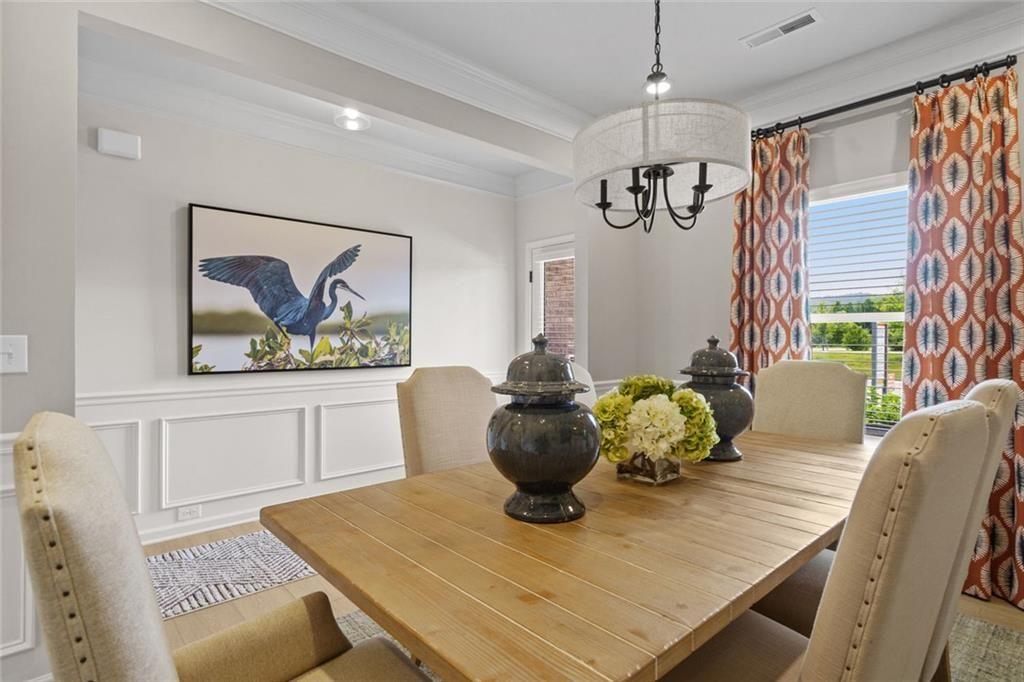 156 Saddle Ridge Trail Jasper, GA 30143 - Photo 19 of 45 a view of a dining room with furniture window and outside view