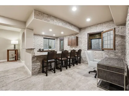 a group of chairs sitting in kitchen and dining room