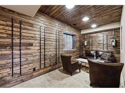 a room with furniture